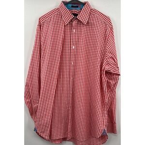Lilly Pulitzer Men's Shirt XL Gingham Check Button Down Long Sleeve